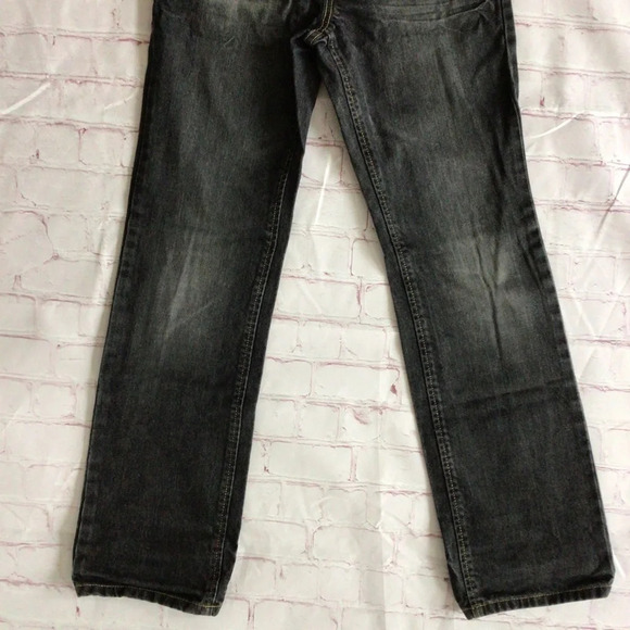 Old Navy Dark Gray Distressed Skinny Adjustable Waist Jeans - Size 14 - Picture 3 of 9